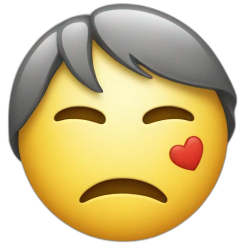 Cœur brisé avec un pansement emoji