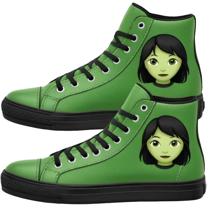 Elphaba sneakers emoji