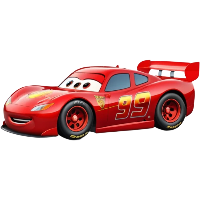 lightning mcqueen metallic red emoji