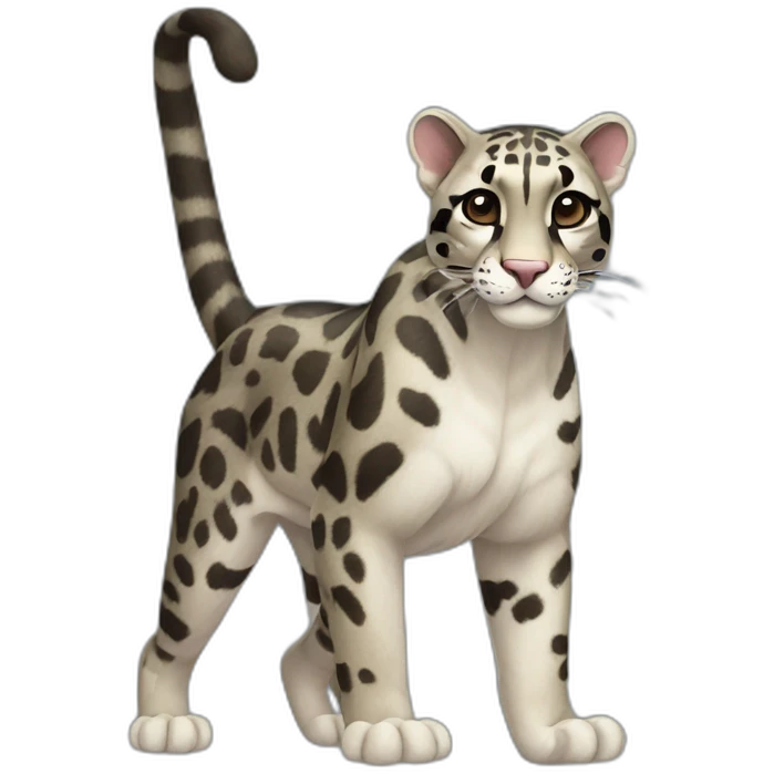 Clouded Leopard Full Body emoji