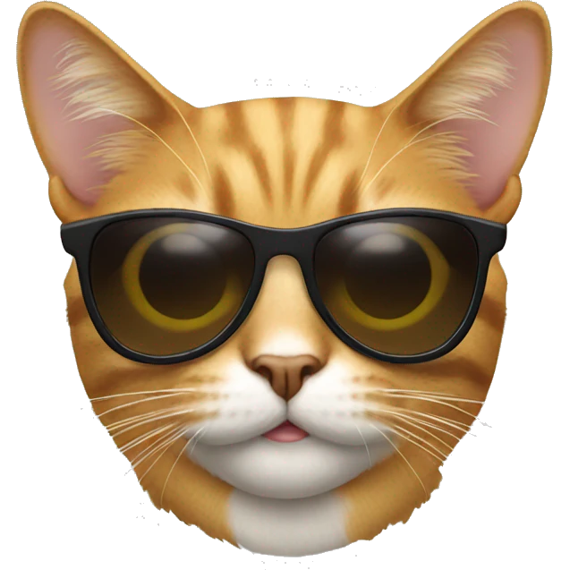 Cat with sunglasses emoji