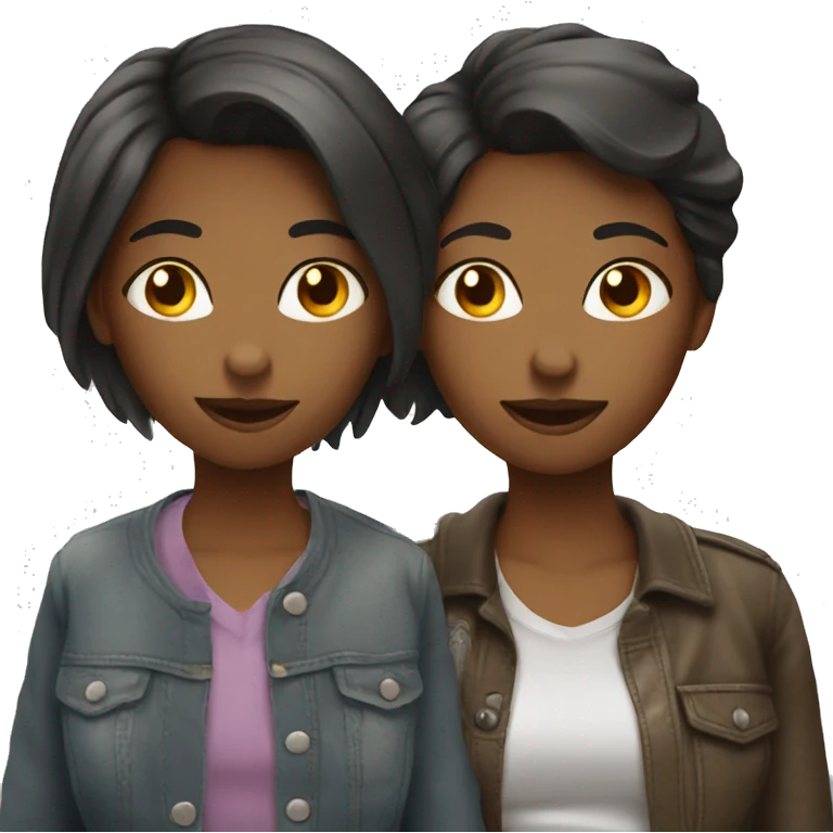 two girls lesbians  emoji
