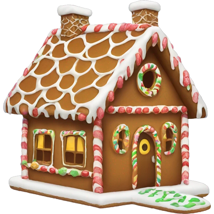 gingerbread house emoji