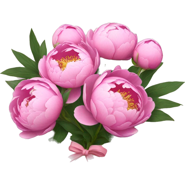 Bouquet of peonies  emoji