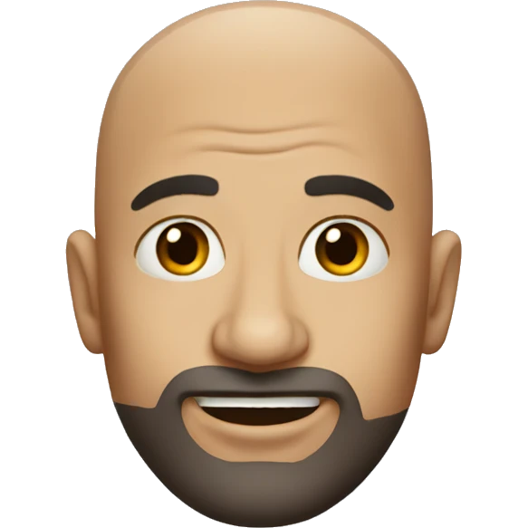 Bald man emoji