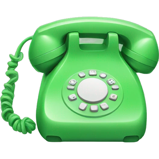 green phone  emoji
