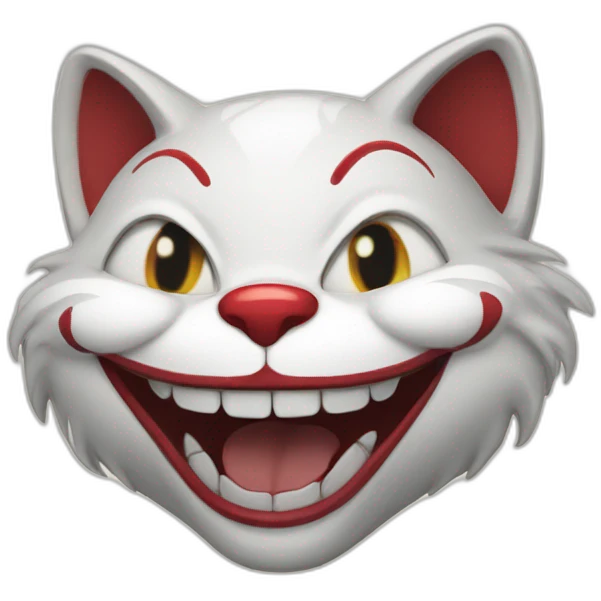 Laughing Pennywise cat emoji
