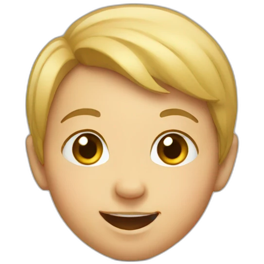 Baby smile emoji