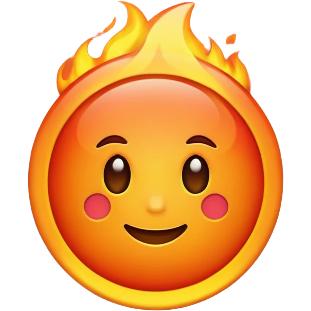 temperature in warm hues emoji