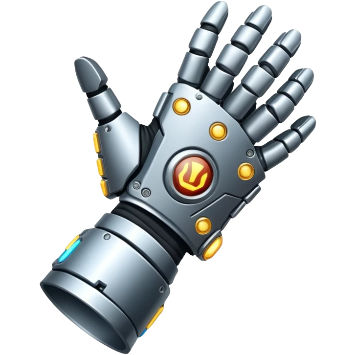 cybernetic gauntlet with integrated too emoji