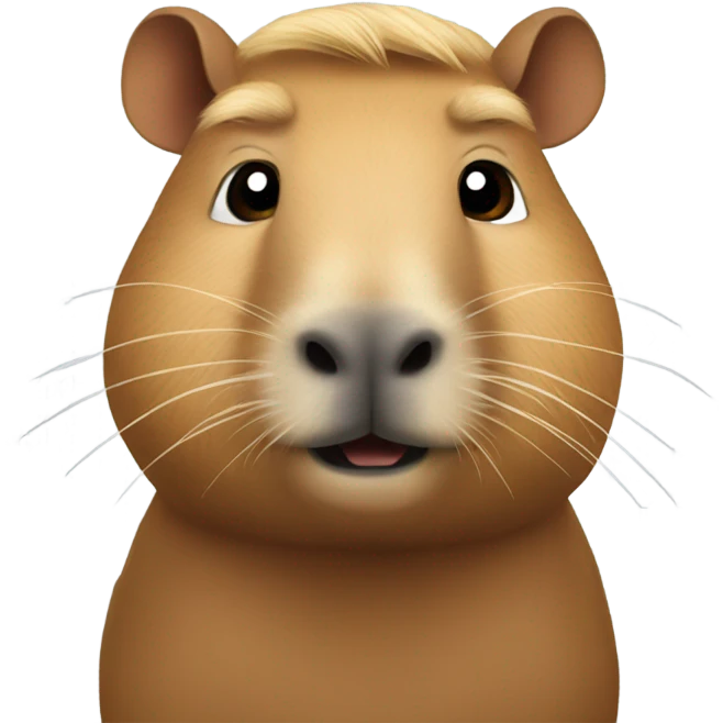 trump rinding a capybara emoji