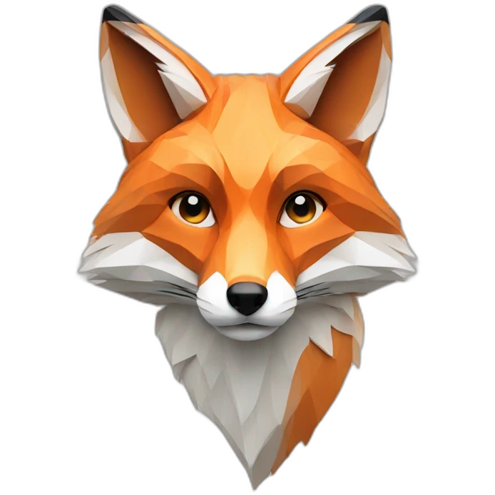 Fox geometric lines emoji