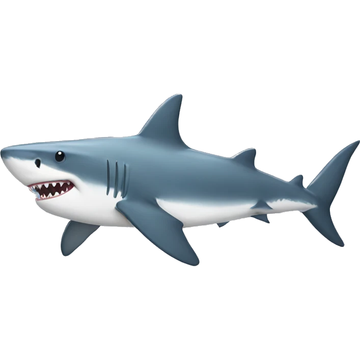 Shark carrying a shark baby emoji