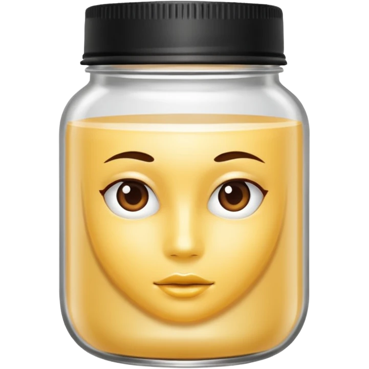WHITE hair mask in a jar THE PRODUCT WITHOUT MOUTH AND EYES  emoji