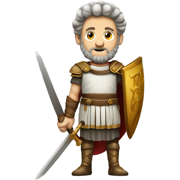 Marcus Aurelius with a sword  emoji