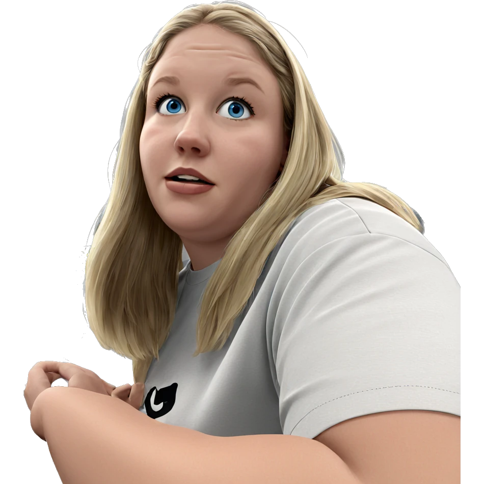 blonde girl with blue eyes emoji