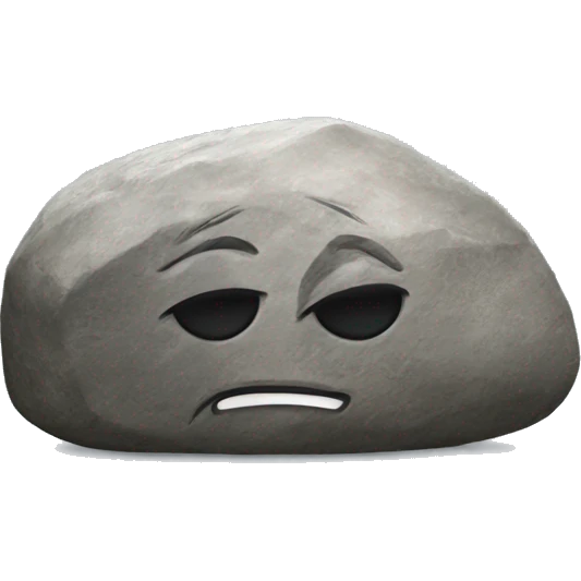rock with cap emoji