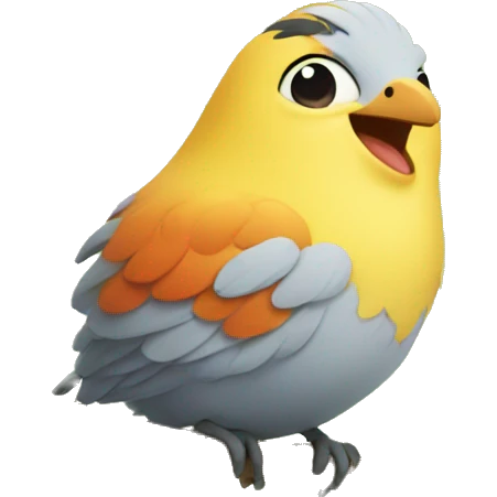 happy bird emoji