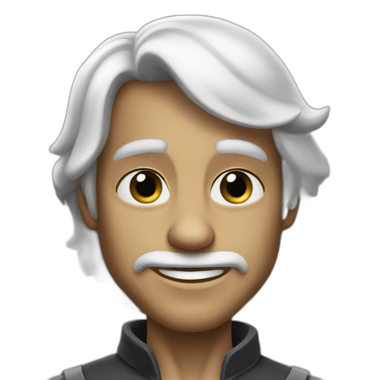 Sherek blanco y negro emoji