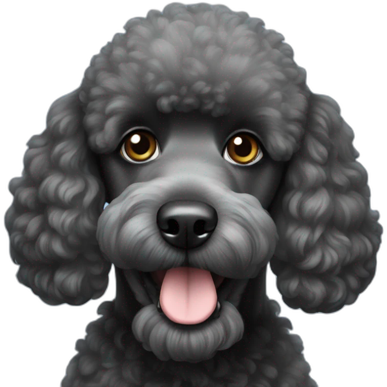 black poodle stanley emoji