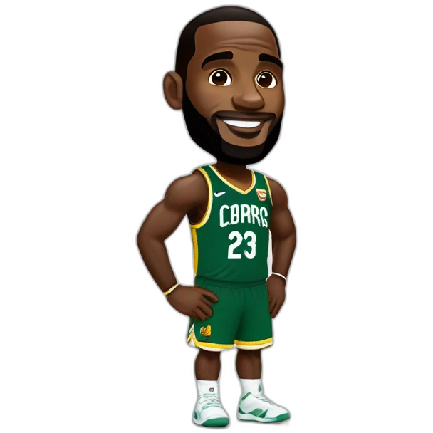 LeBron James avec le maillot Cameroun emoji