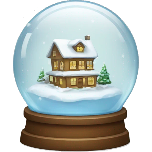 glass snow globe emoji