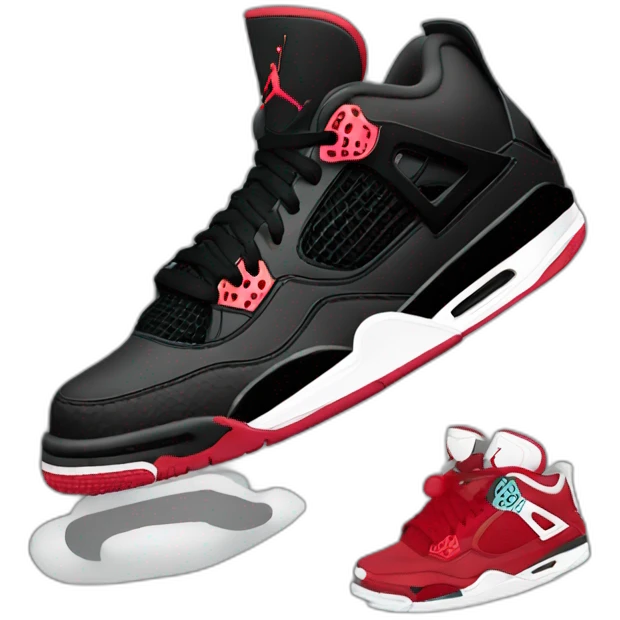 jordan-4-shoes-black emoji