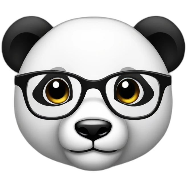 panda with glasses emoji