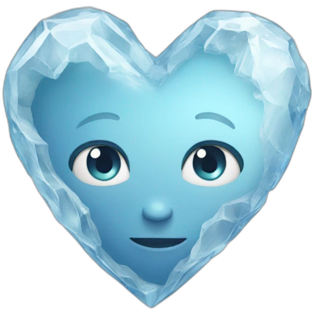 Heart of ice emoji