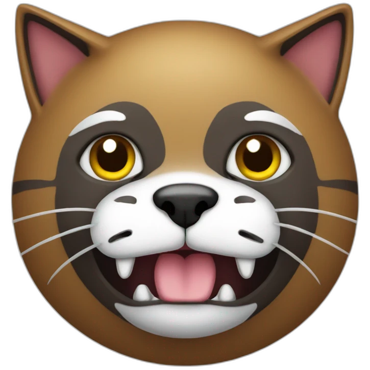 Kerberos with cat face emoji