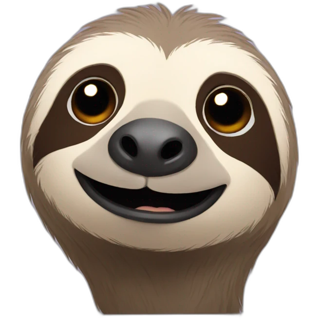 sloth looking sideways emoji