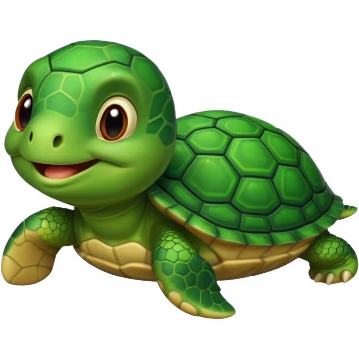 a cute little turtle  emoji