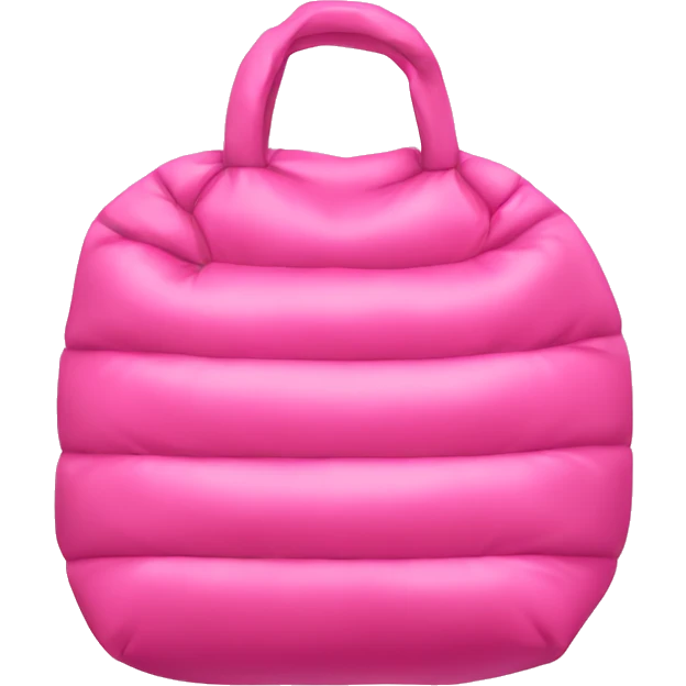 pink puffer bag emoji
