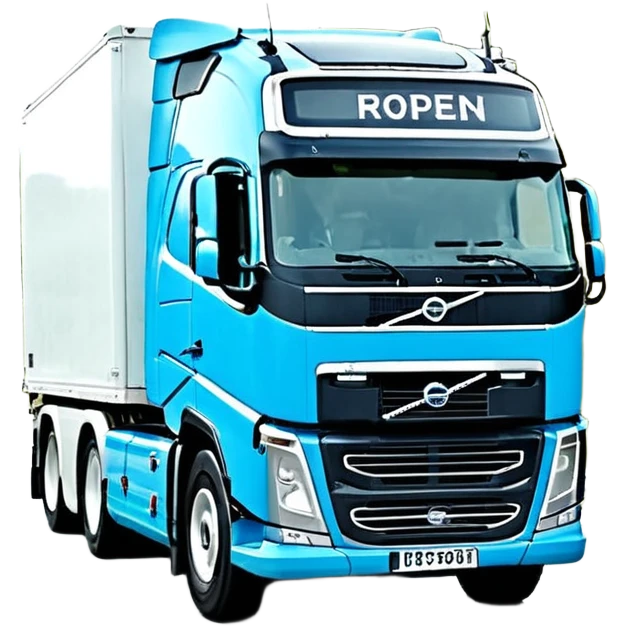 Красная вольво тягач emoji