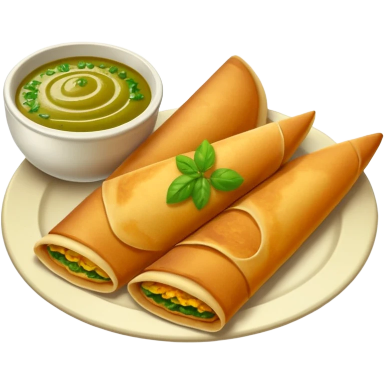 Dosa and chutney on the side emoji