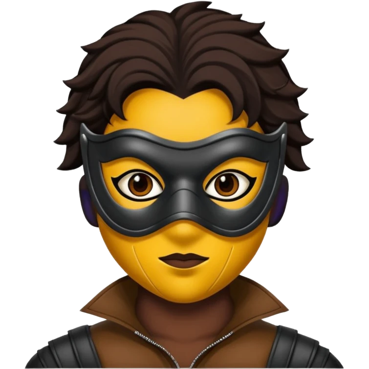 bdsm slave leather mask emoji