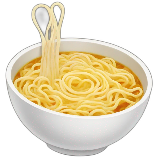 Broken ramen bowl emoji