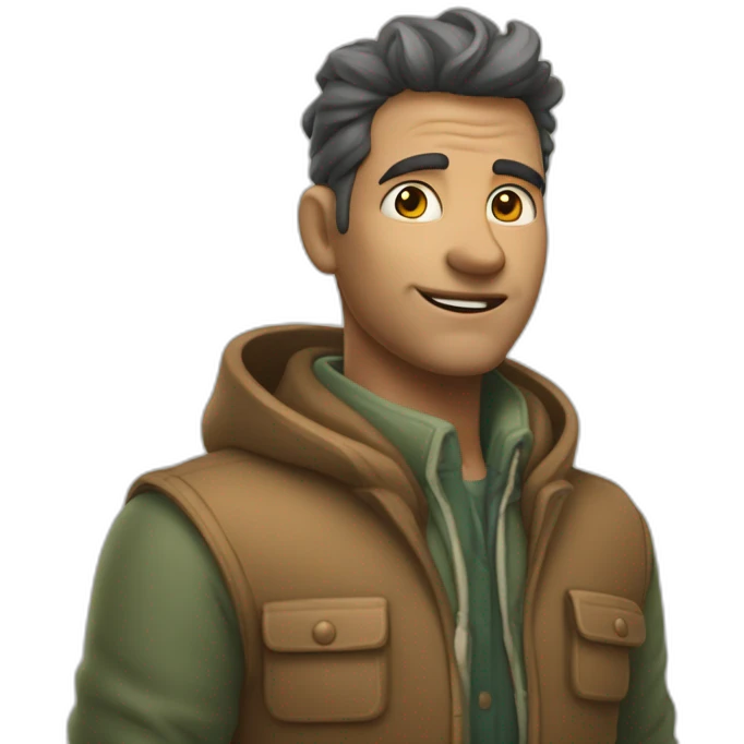 homem de procurando com uma lupa emoji