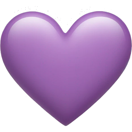 Heart in light purple emoji