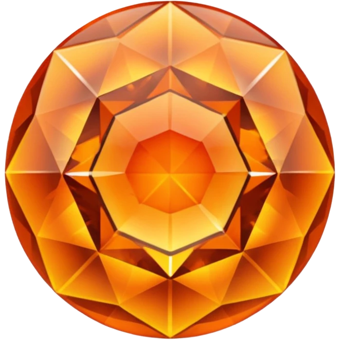 crystal orange gem emoji