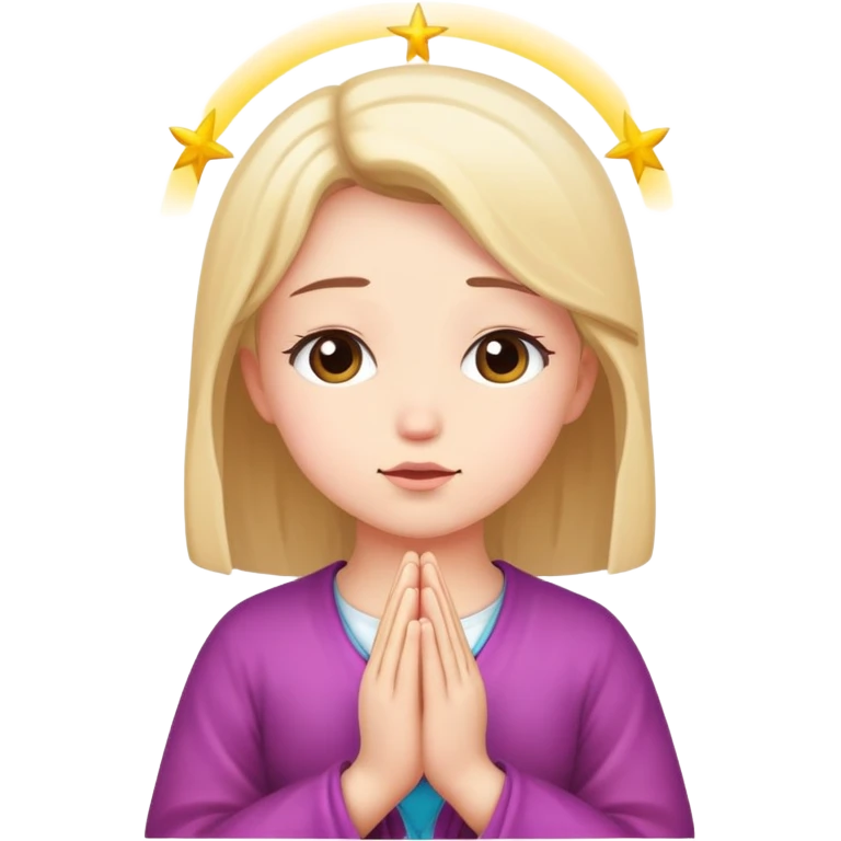 Girly girl and God emoji