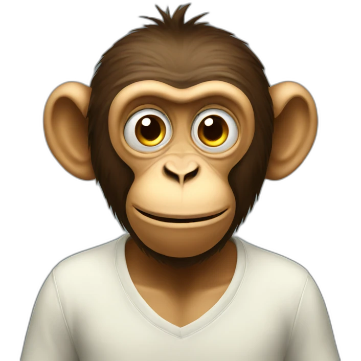 Confused monkey emoji