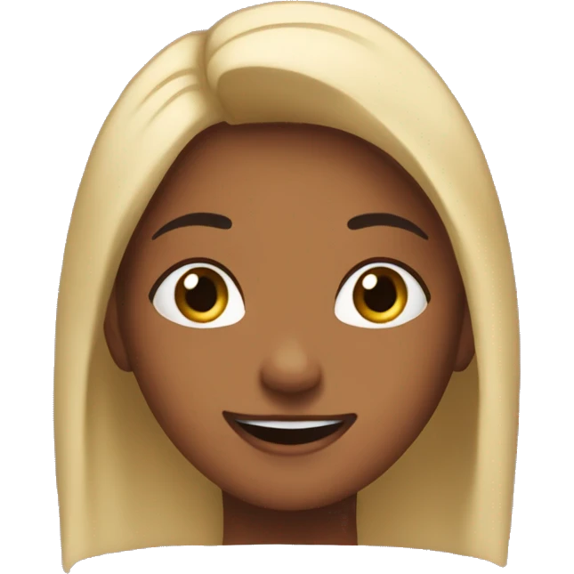 Emoji the one girl ￼embarrassing  emoji