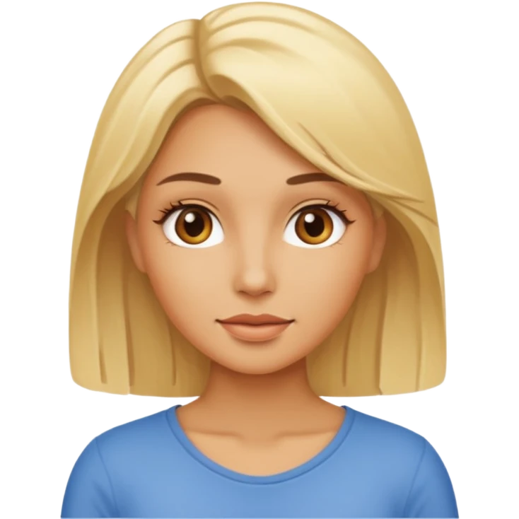 Blonde and hot  emoji