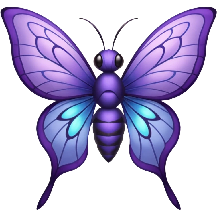Venomoth-Butterfree-Lunala-Fakémon-hybrid-creature (full body)  emoji