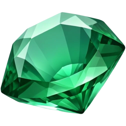 emerald gemstone with facets emoji