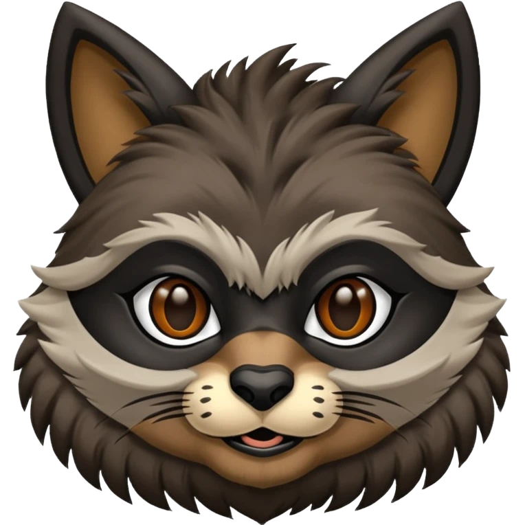 Mapache negro  emoji