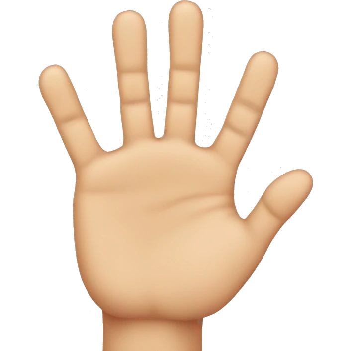 five fingers emoji