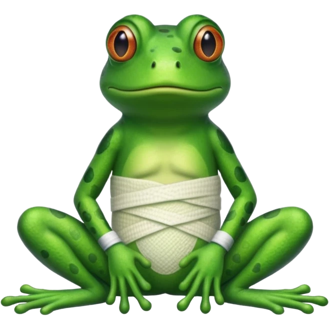 Worry frog bandage  emoji