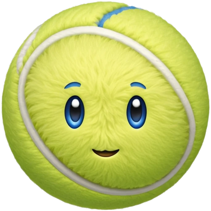 full blue tennis ball emoji